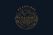 Outdoor Line Art Logo Badge, an Object Graphic by prasetyadavid (Thumbnail 2 of 4)