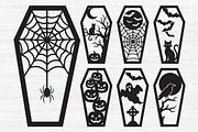 Halloween Coffins SVG,Halloween, an Object Graphic by Libby Wishes (Thumbnail 2 of 3)