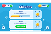 Casual GUI Mobile game UI pack, an Icon by KartInnka (Thumbnail 9 of 24)