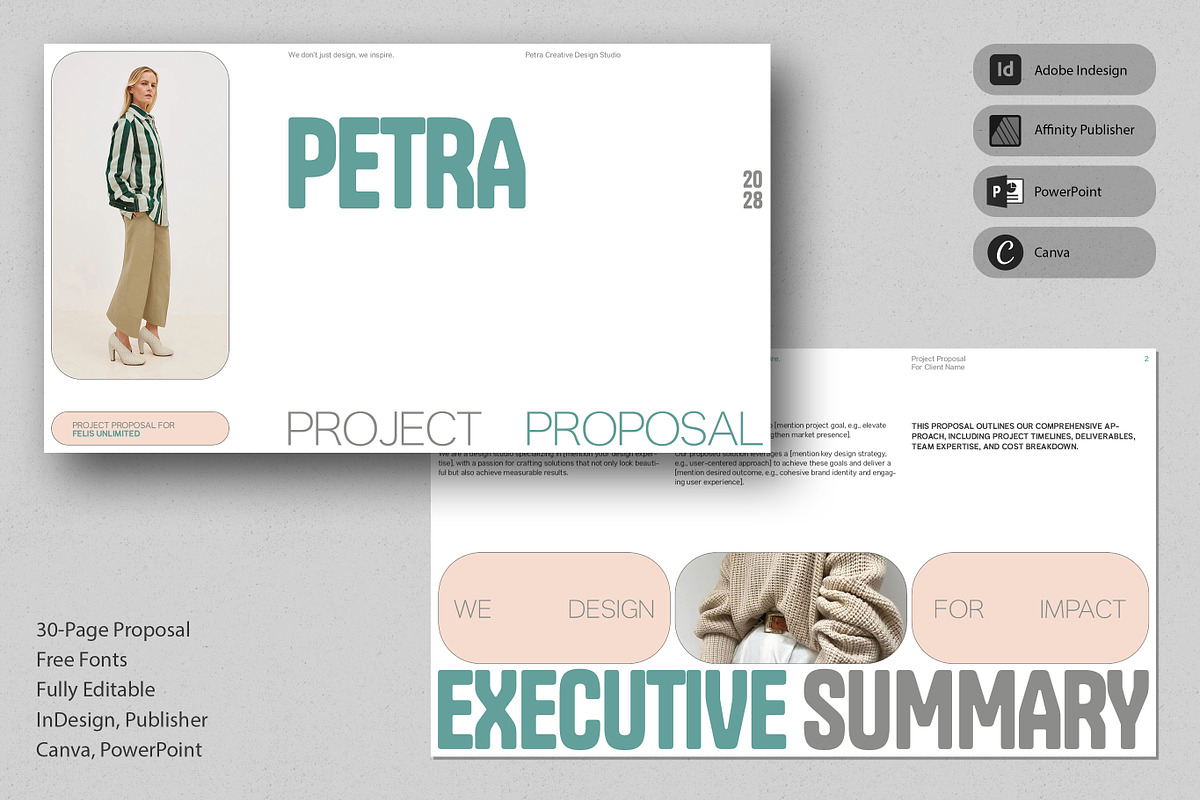 Petra Project Proposal, a Presentation Template by SlideStation (Photo 1 of 8)