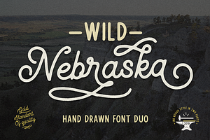 Wild Nebraska, a Script Font by Larin Type Co.