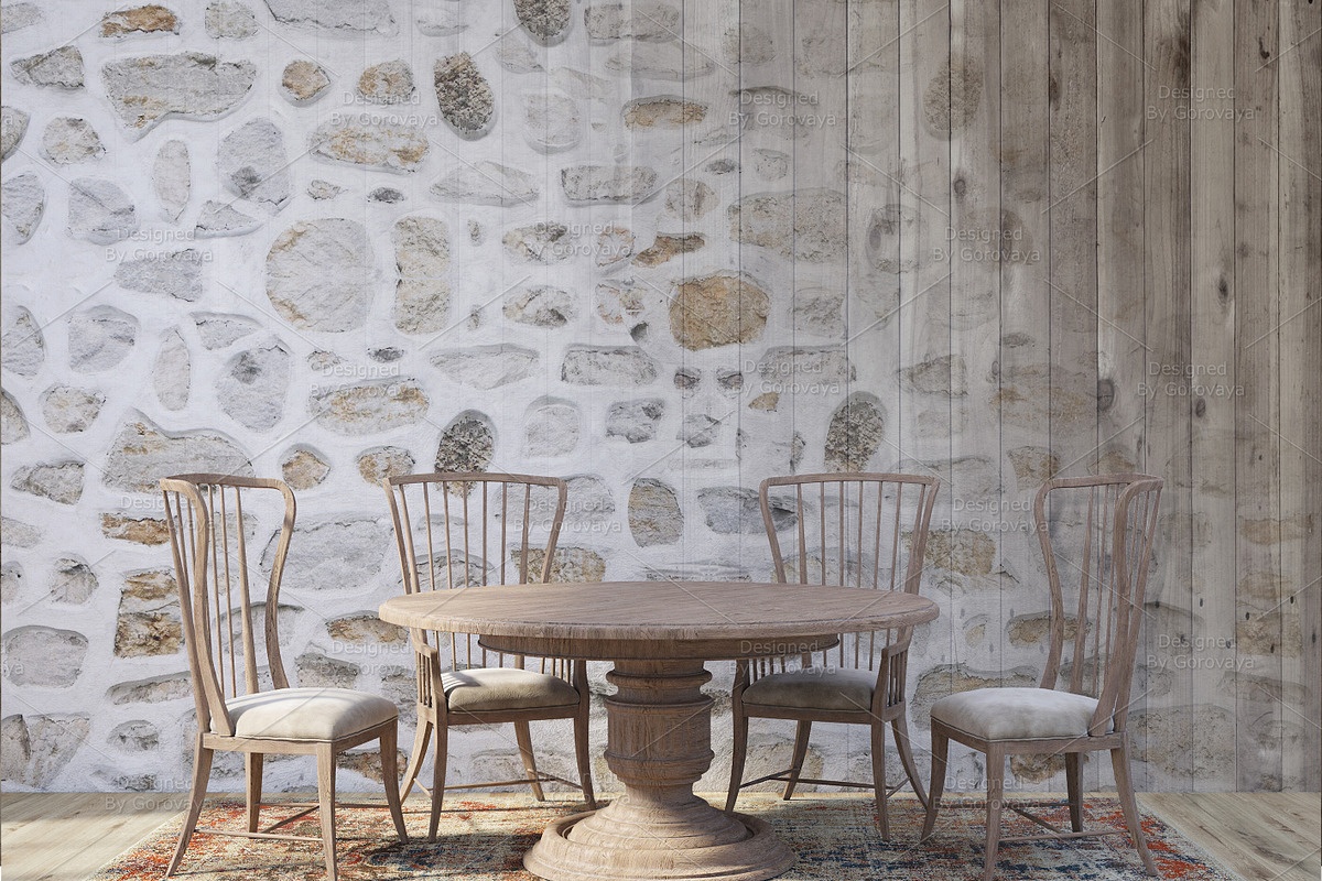 Interior Mockup, Ranch Dining Room, a Household Mockup by Designed By Gorovaya (Photo 3 of 5)