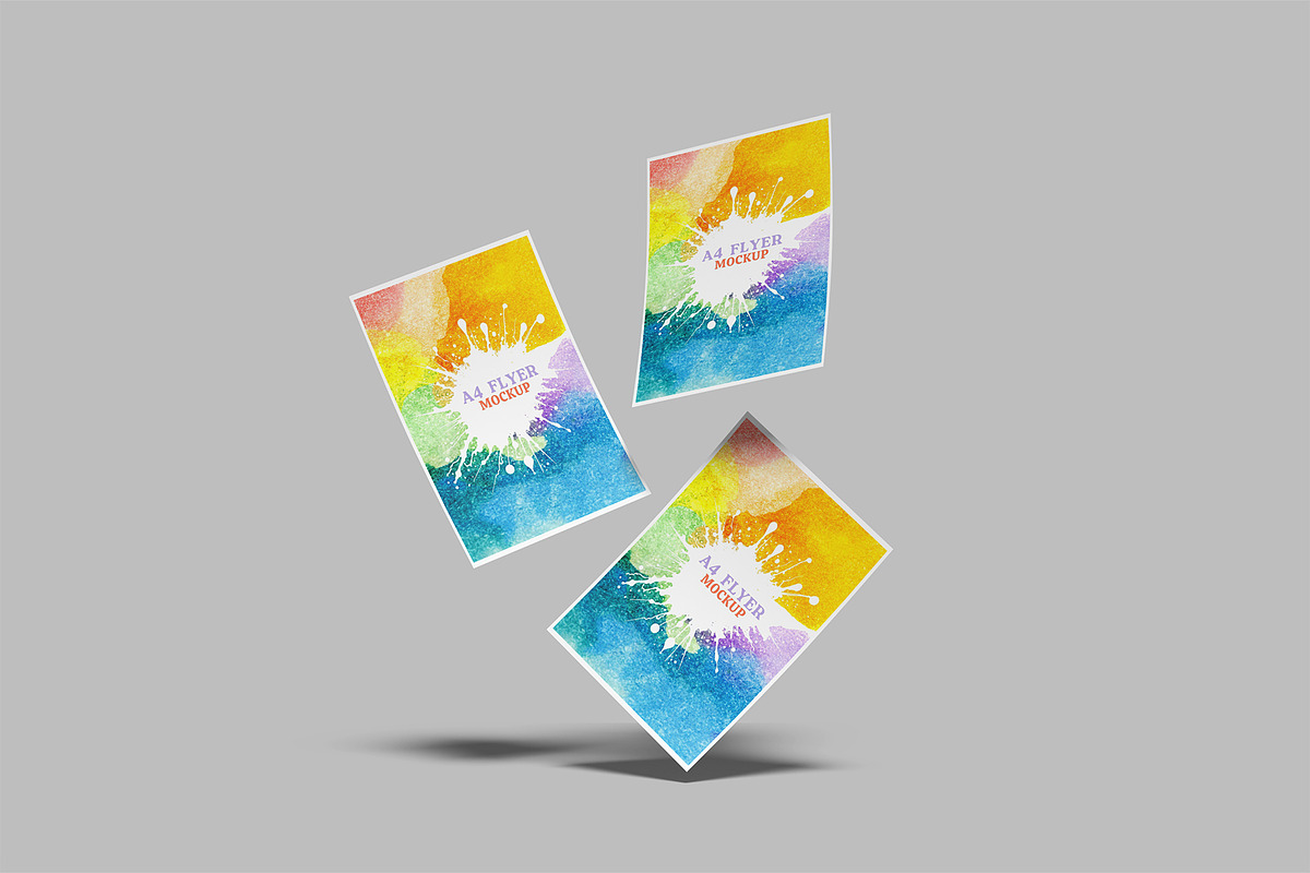 A4 Flyer Mockup, an Advertising Mockup by Bangdastudio (Photo 4 of 6)