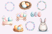 Easter Watercolor Clipart Collection, an Illustration by Print Haven (Thumbnail 5 of 6)
