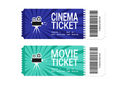 Movie Tickets Design Set, an Object Illustration by PsychocheArt (Thumbnail 3 of 4)