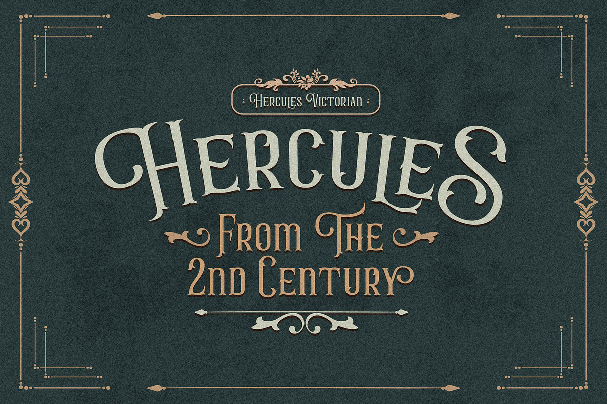 Hercules Victorian Typeface Font, a Sans Serif Font by Storytype Studio (Photo 8 of 14)