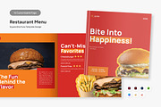 Square Restaurant Menu Brochure V1, a Brochure Template by productype1 (Thumbnail 1 of 6)
