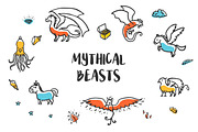 Mythical beasts collection, an Animal Illustration by Monstreh (Thumbnail 1 of 7)