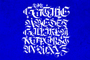 Gothic modern ABC letters, a Blackletter Font by GeekClick (Thumbnail 4 of 15)