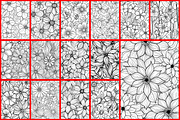 Doodles Flower Coloring Page, a Graphic by Forhadx5 (Thumbnail 3 of 10)