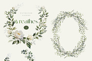 Watercolor wedding white peonies, a Decorative Illustration by MariGraphic boutique (Thumbnail 5 of 10)