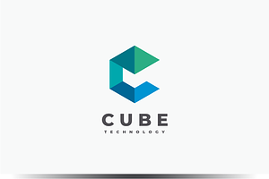 Cube - Letter C Logo