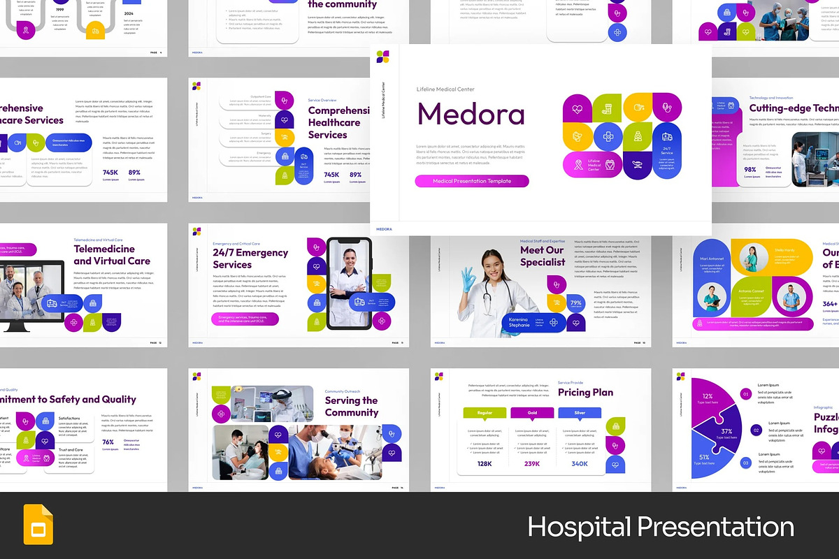 Hospital Medical GSlides PowerPoint, a Presentation Template by Fit-tee (Photo 1 of 2)