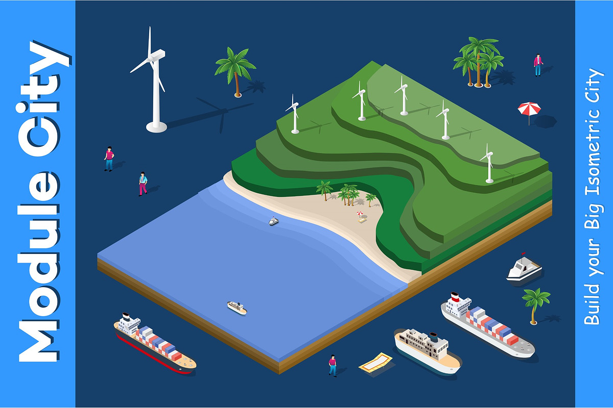 Ecological wind power plant, an Object Illustration by AlexZeL (Photo 1 of 3)