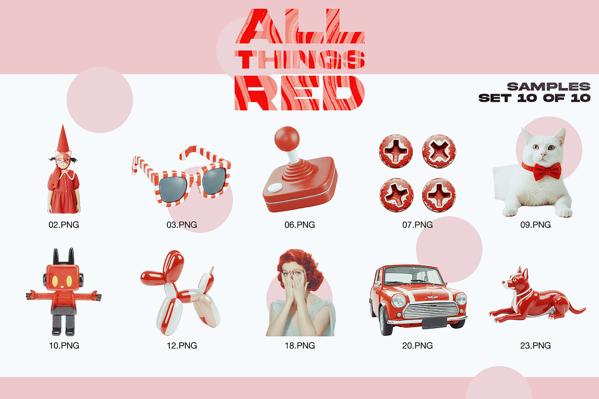 ALL THINGS RED: 250 PNG Elements, an Object Graphic by Megan Aili Designs (Photo 14 of 17)