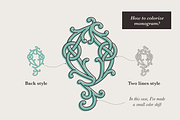 Celtic Monograms Font Family, a Blackletter Font by kaer_shop (Thumbnail 3 of 12)