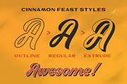 Cinnamon Feast - Display font, a Serif Font by Letterhend Studio (Thumbnail 8 of 9)