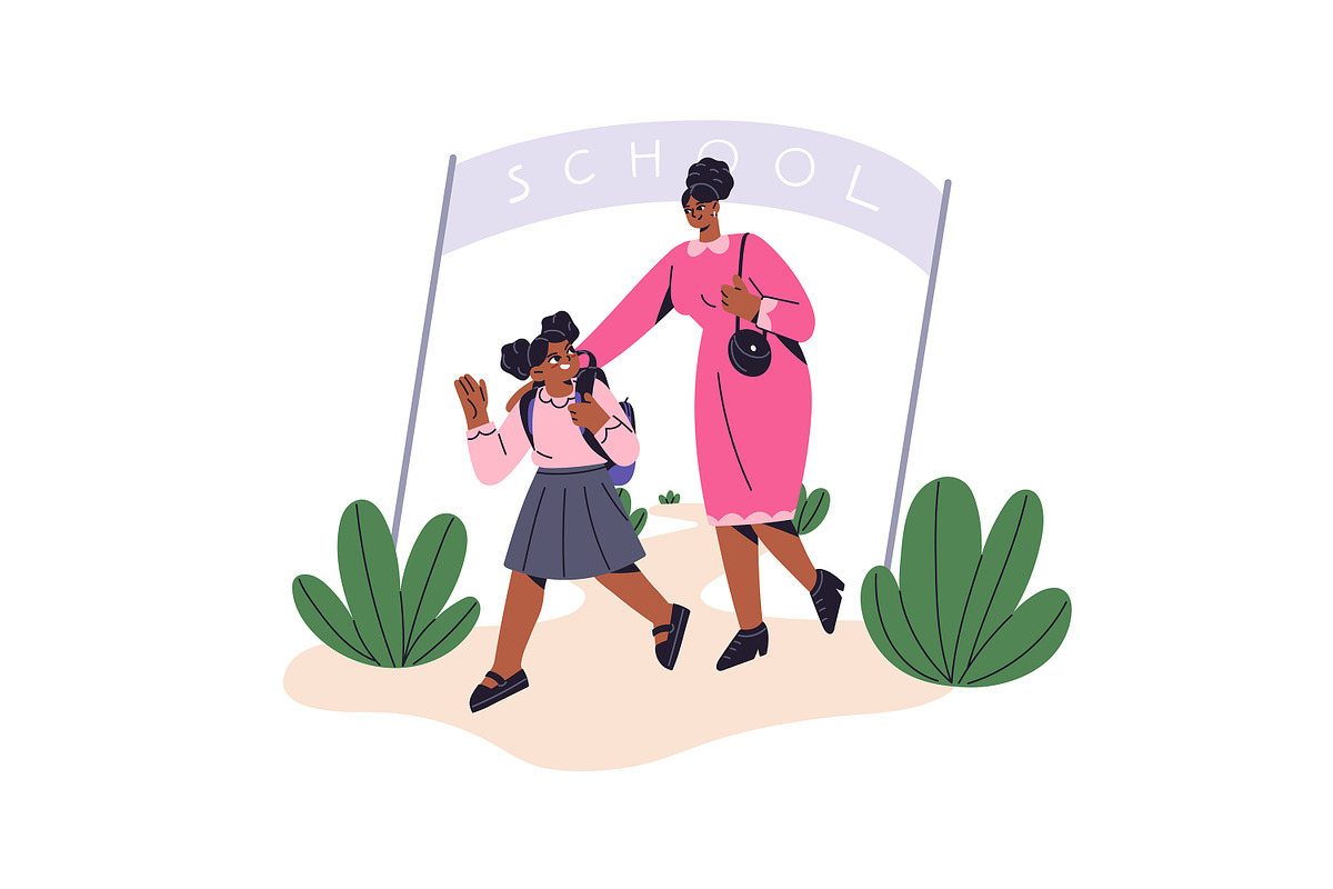 Kids back to school concept set, an Education Illustration by PaperTrident (Photo 3 of 9)