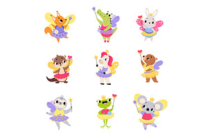 Fairy Ballerina Animal Characters