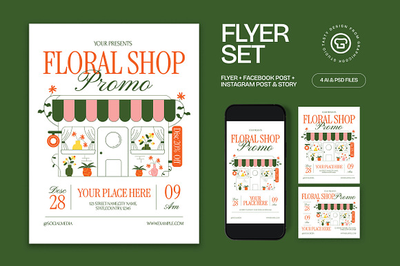 Floral Shop Promo Flyer preview 5