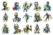 Halloween Spooky Zombie PNG Bundle, a Seasonal Illustration by Creative Arslan (Thumbnail 2 of 7)