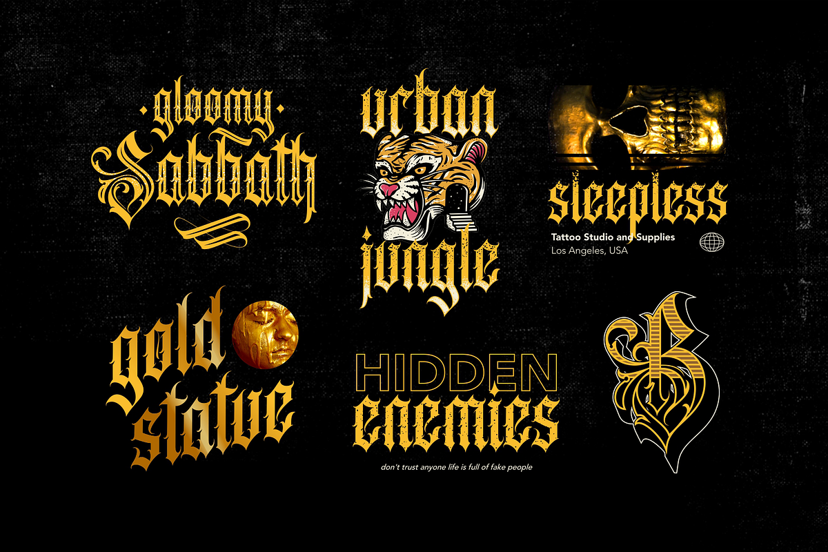 Acinonyx Jubatus, a Blackletter Font by ilhamtaro (Photo 4 of 10)