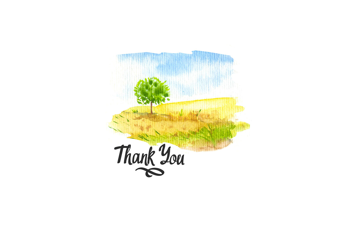 Watercolor Landscapes, a Graphic by Mona Monash (Photo 7 of 7)