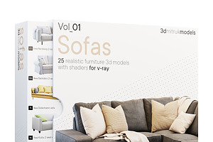 Ikea Sofas Set 25 Items 3d Model