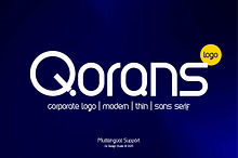 Qorans - Corporate Logo Font