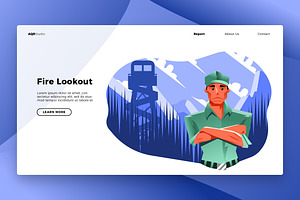 Forest Lookout - Banner&Landing Page