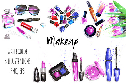Makeup & Cosmetics illustrations
