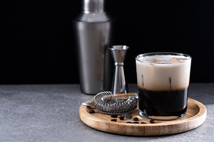 Refreshing Boozy White Russian Cocktail with Vodka and Cream, a Food & Drink Photo by etorres69