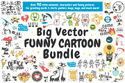 Vector Cartoon Bundle, a Decorative Illustration by Nina's Illustration Shop (Thumbnail 1 of 6)
