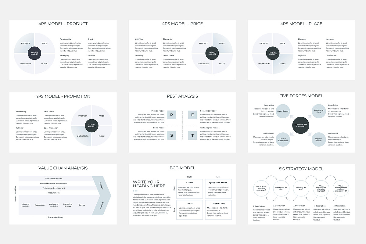 Business Strategy PowerPoint, a Presentation Template by JetzTemplates