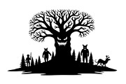 Dark Halloween Forest Design, a Graphic by BIPLOB EXPERT (Thumbnail 12 of 13)