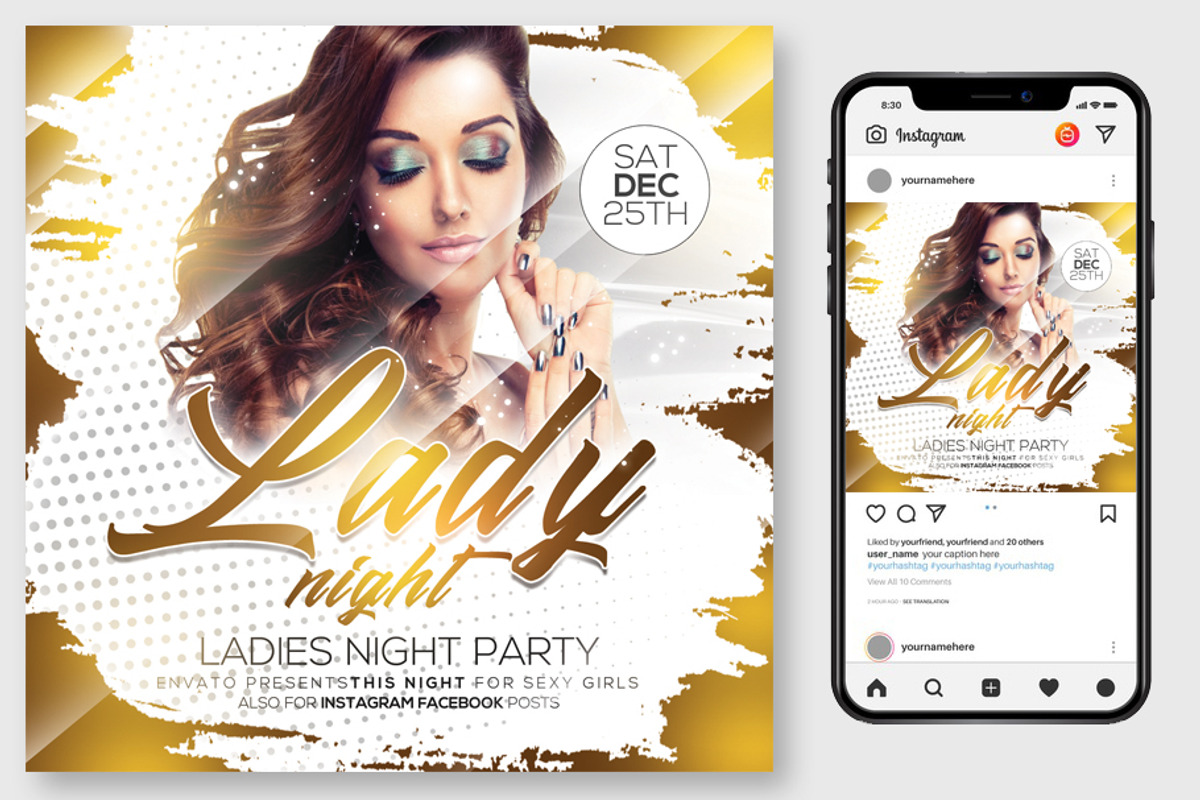 100 Night Club Party Flyers Bundle, a Flyer Template by graphicforest (Photo 2 of 72)