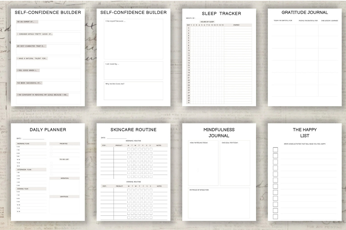 Printable Self Confidence Planner, a Stationery Template by Design House (Photo 6 of 9)