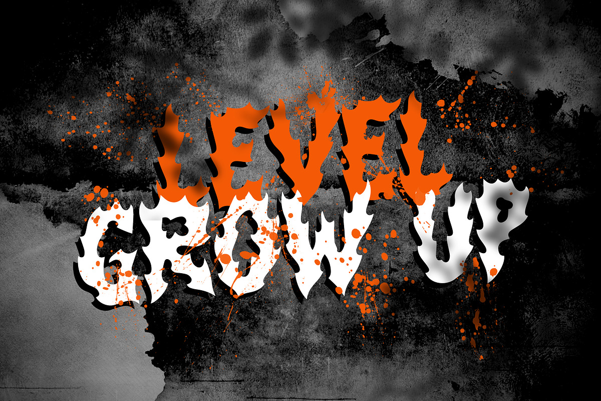 Ember Molten Fire Graffiti Metal, a Blackletter Font by dansdesign (Photo 10 of 12)