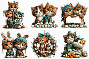 Whimsical Easter Cat Best Friend Png, an Illustration by Craft Nest (Thumbnail 5 of 11)