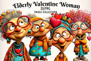 Quirky Elderly Valentine Woman, an Illustration by Dream Creation (Thumbnail 1 of 8)