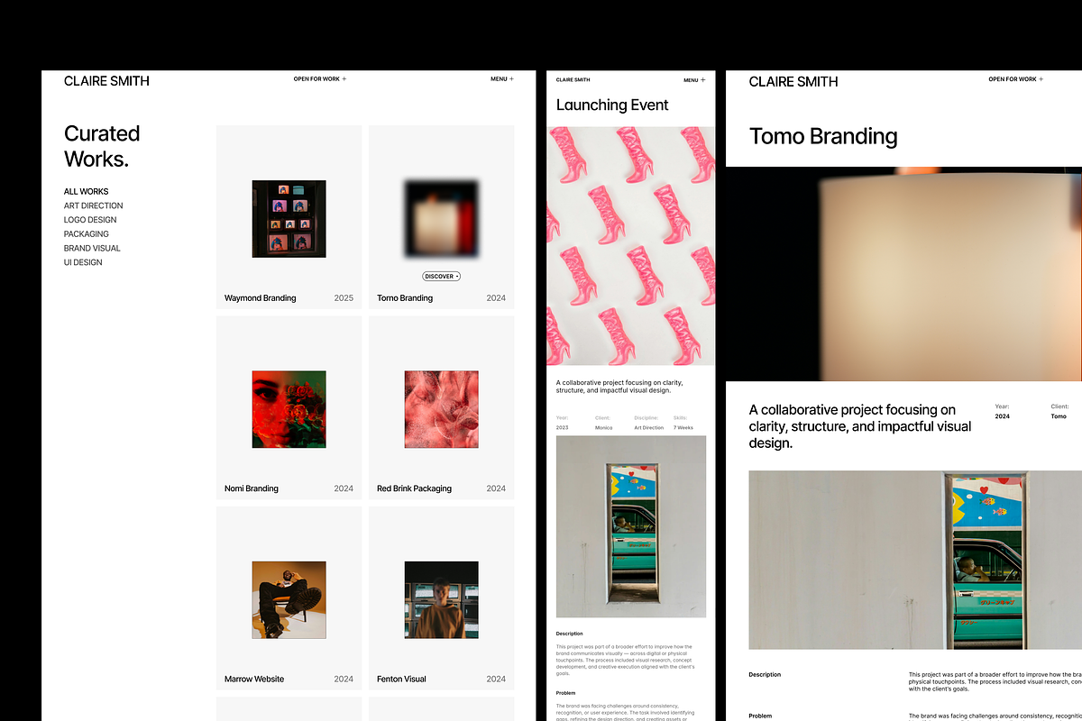 Creative Portfolio Framer Template preview 4