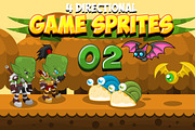 Game Sprites 2, an Animal Illustration by pzUH (Thumbnail 1 of 3)