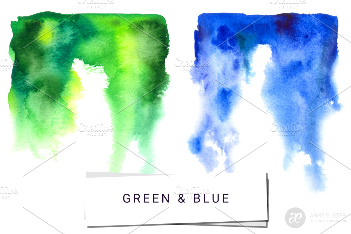 4 Watercolor Washes - Leningrad, a Texture Graphic by Anne Elster Design (Photo 3 of 6)