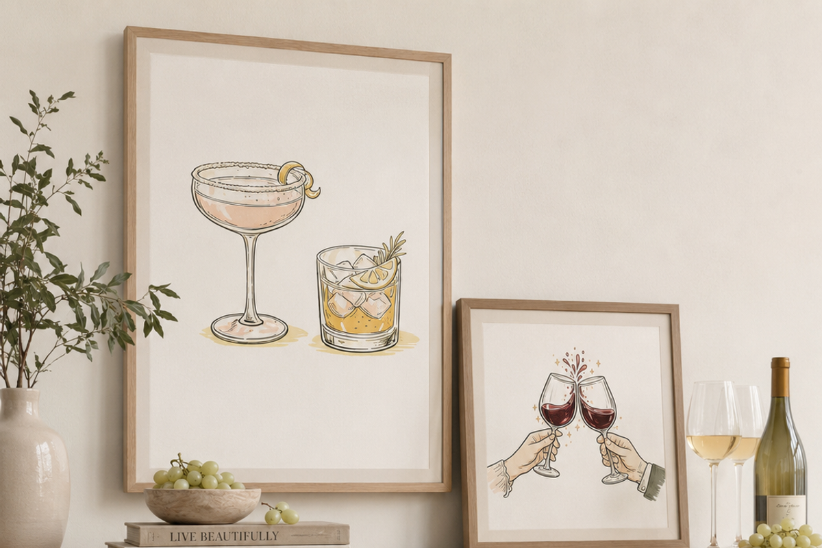 Cocktails and Wine Clipart, a Decorative Illustration by HeavensStar (Photo 9 of 9)
