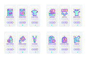 Laundry Service | 16 Thin Line Icons, an Outline Icon by Alex Blogoodf (Thumbnail 9 of 11)