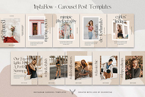 InstaFlow - Carousel Post Templates