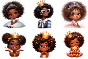 Quirky African American Girl with Cr, an Illustration by DreamArtGraphic (Thumbnail 4 of 4)