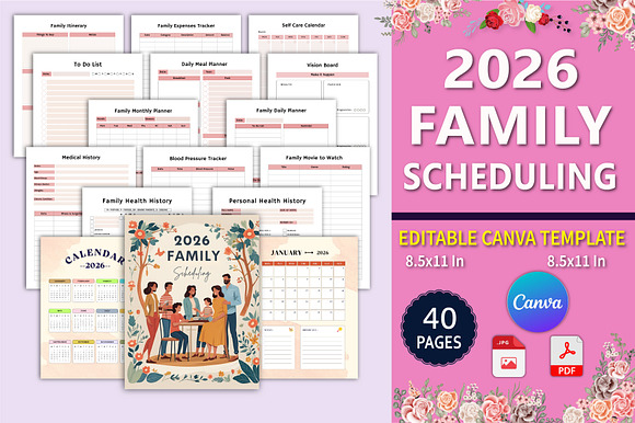 2026 Family Scheduling Planner preview 8
