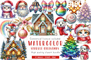 Sparkle Christmas Clipart, an Illustration by CreationArt (Thumbnail 1 of 7)