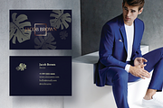 Men's business card with Monstera, a Business Card Template by ARg Design (Thumbnail 5 of 7)